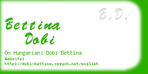 bettina dobi business card